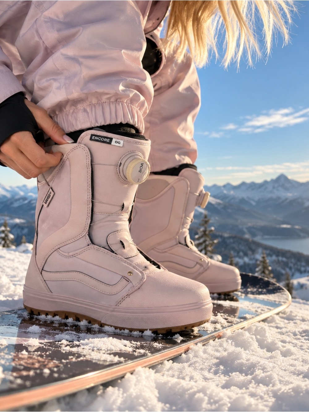 RARE Vans Encore OG Snowboard Boots - Light Pink